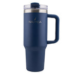 HY-041 - Nautica 40oz Double-Wall Vacuum Travel Mug - Navy