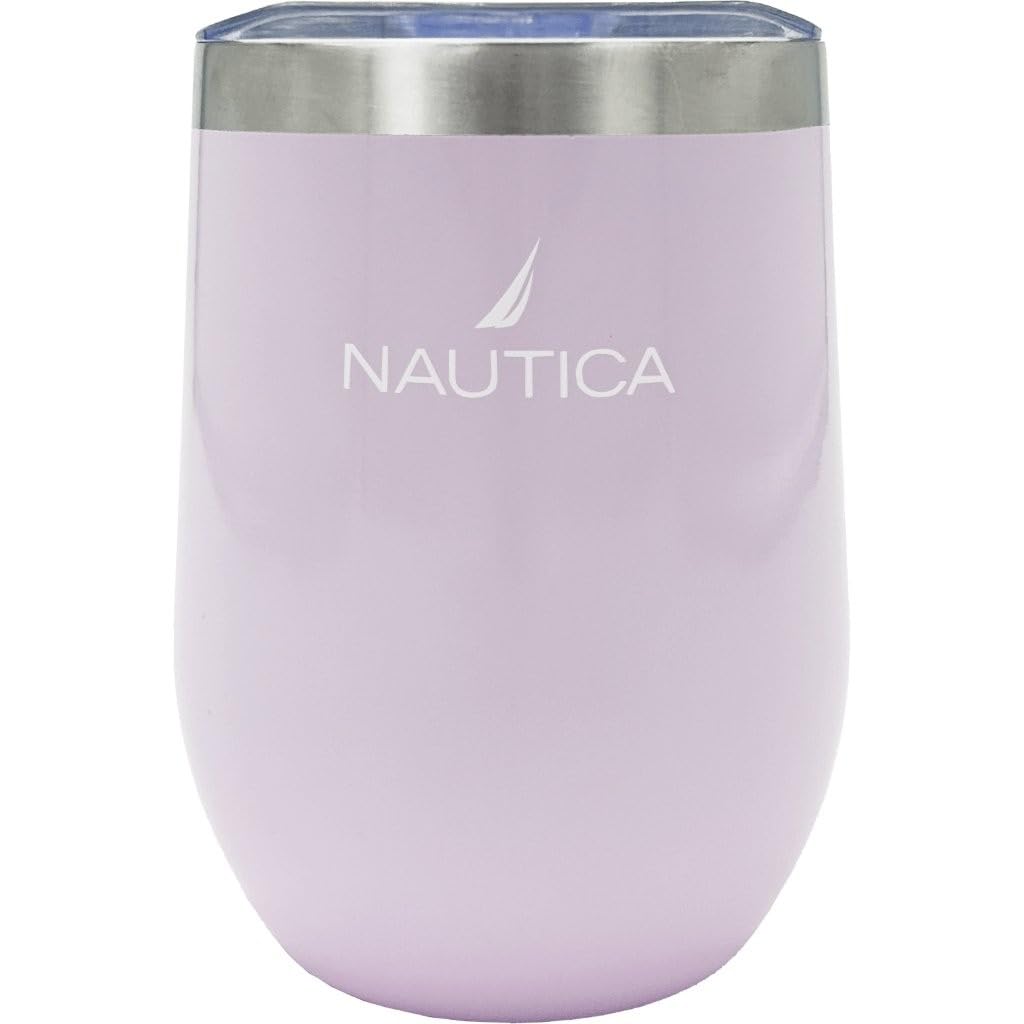 HY-026 - Nautica 12oz Insulated Stemless Wine Tumbler - Pink