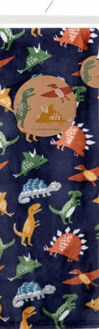 THFPJ-085F - LITTLE CELEBRITY Dinosaur Fleece Throw, 50x70