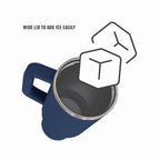 HY-050 - Nautica 40oz Tumbler with Handle & Straw - Navy