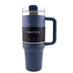 HY-041 - Nautica 40oz Double-Wall Vacuum Travel Mug - Navy