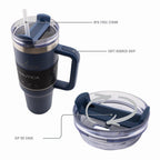 HY-041 - Nautica 40oz Double-Wall Vacuum Travel Mug - Navy