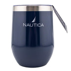 HY-025 - Nautica 12oz Insulated Stemless Wine Tumbler - Navy