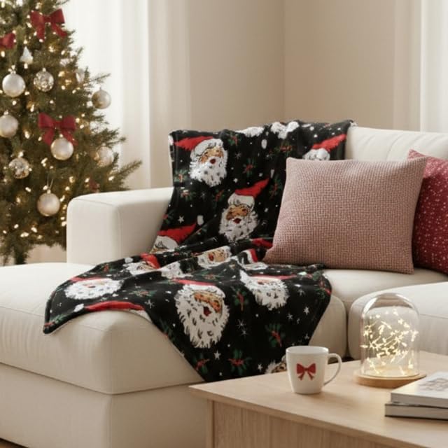 Gnome For The Holidays Ultra Soft Christmas Fleece Throw (50x70)