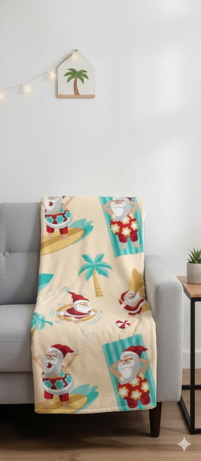Knitted Sweater Ultra Soft Christmas Fleece Throw (50x70)