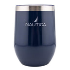 HY-025 - Nautica 12oz Insulated Stemless Wine Tumbler - Navy