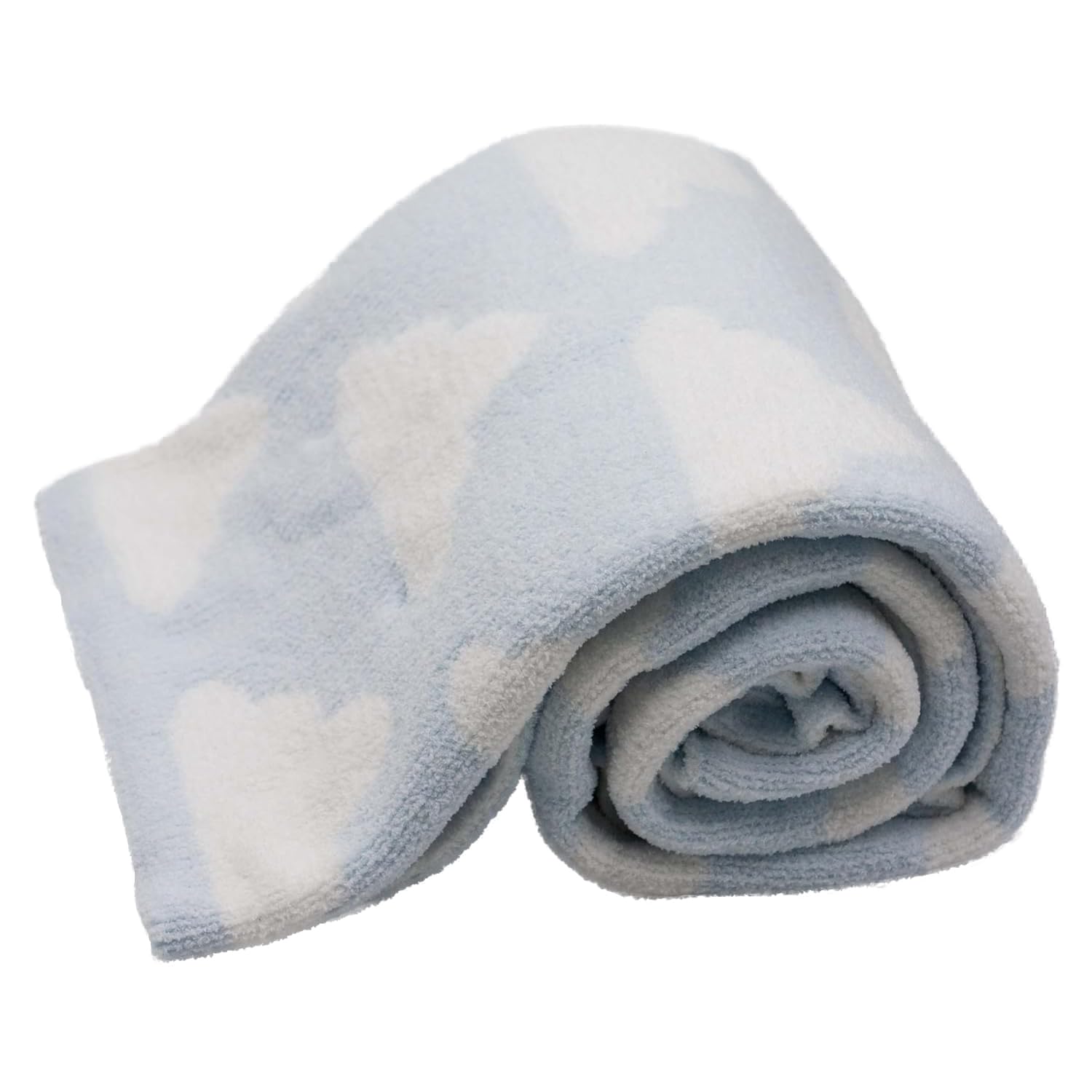 BLCJ-004 - LITTLE CELEBRITY Chenille Baby Blanket (Blue Clouds)