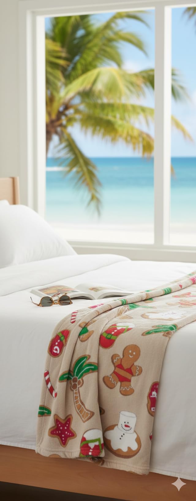 Winter Village Ultra Soft Christmas Fleece Throw (50x70)