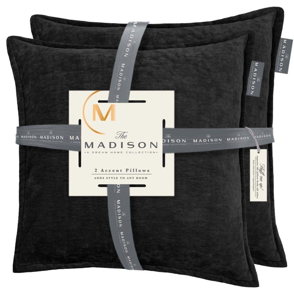 DPPCH20-191P - Celebrity Home The Madison: Down Alternative Pillows (2-Pack) - Black