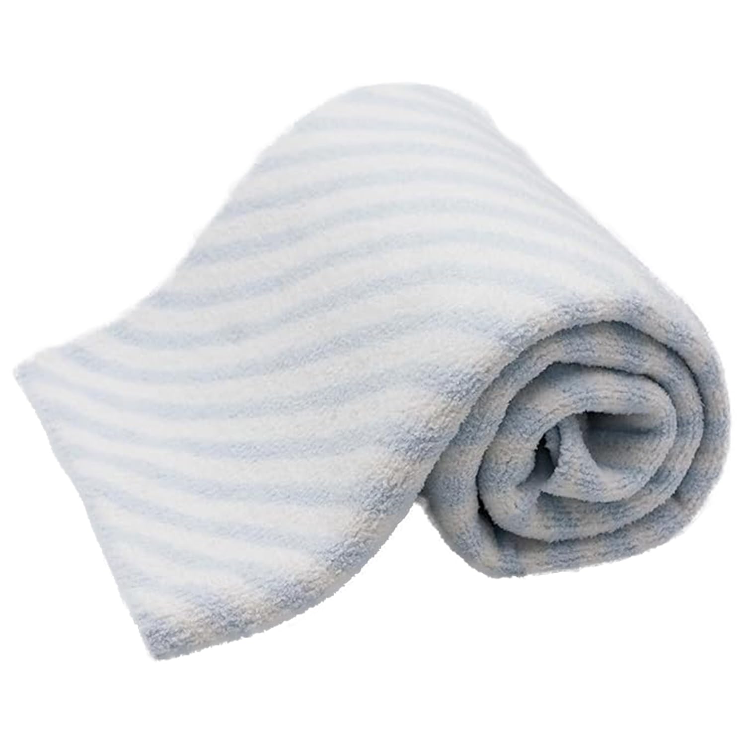 BLCJ-002 - LITTLE CELEBRITY Chenille Baby Blanket (Blue Stripes)