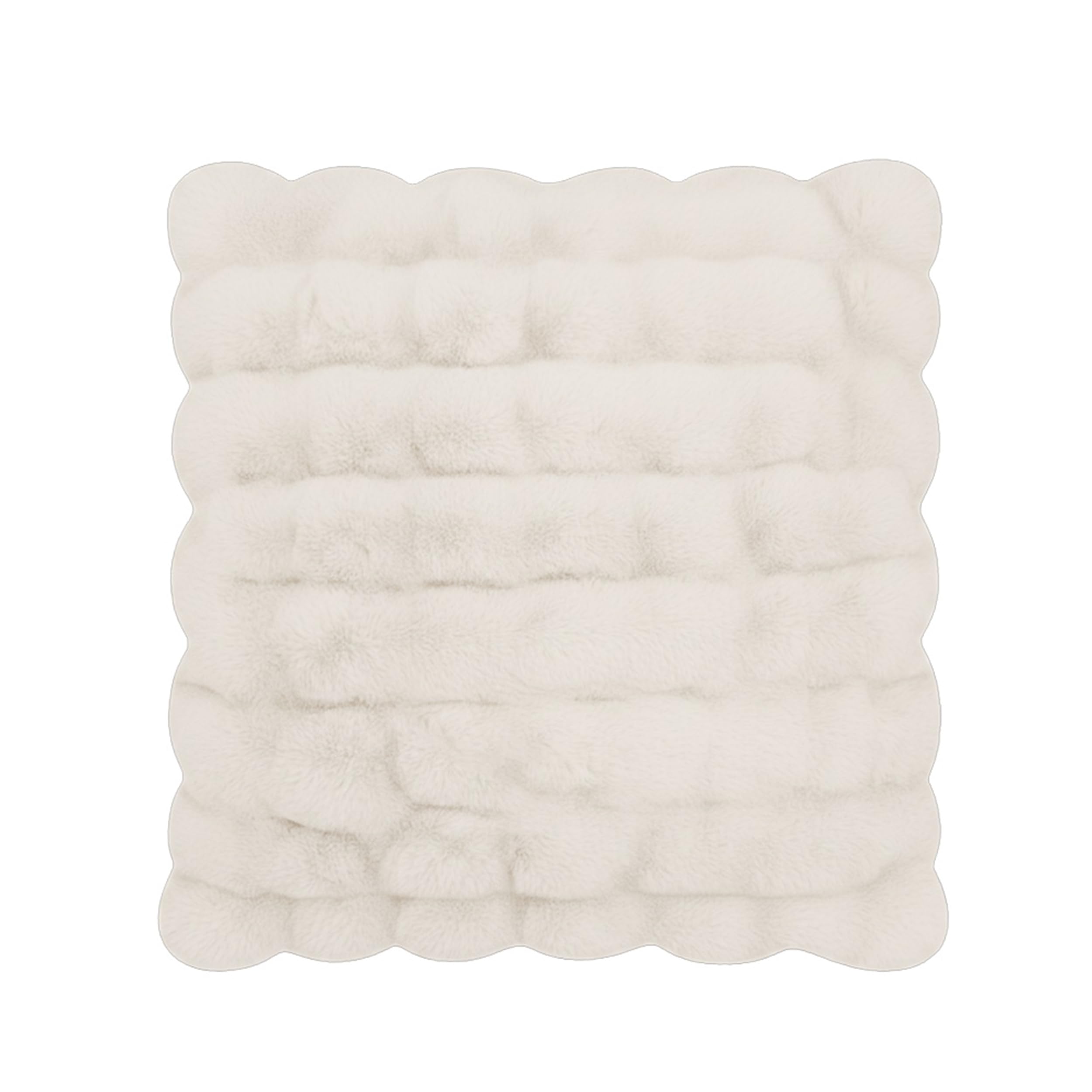 DPRH22055 - Celebrity Home Scarlett Faux Fur Accent Pillow - Ivory