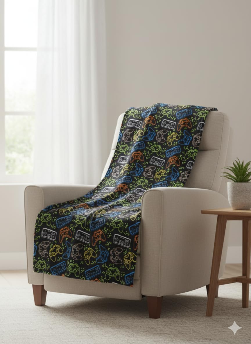 THFPJ-102F - LITTLE CELEBRITY Gaming Fleece Throw, 50x70