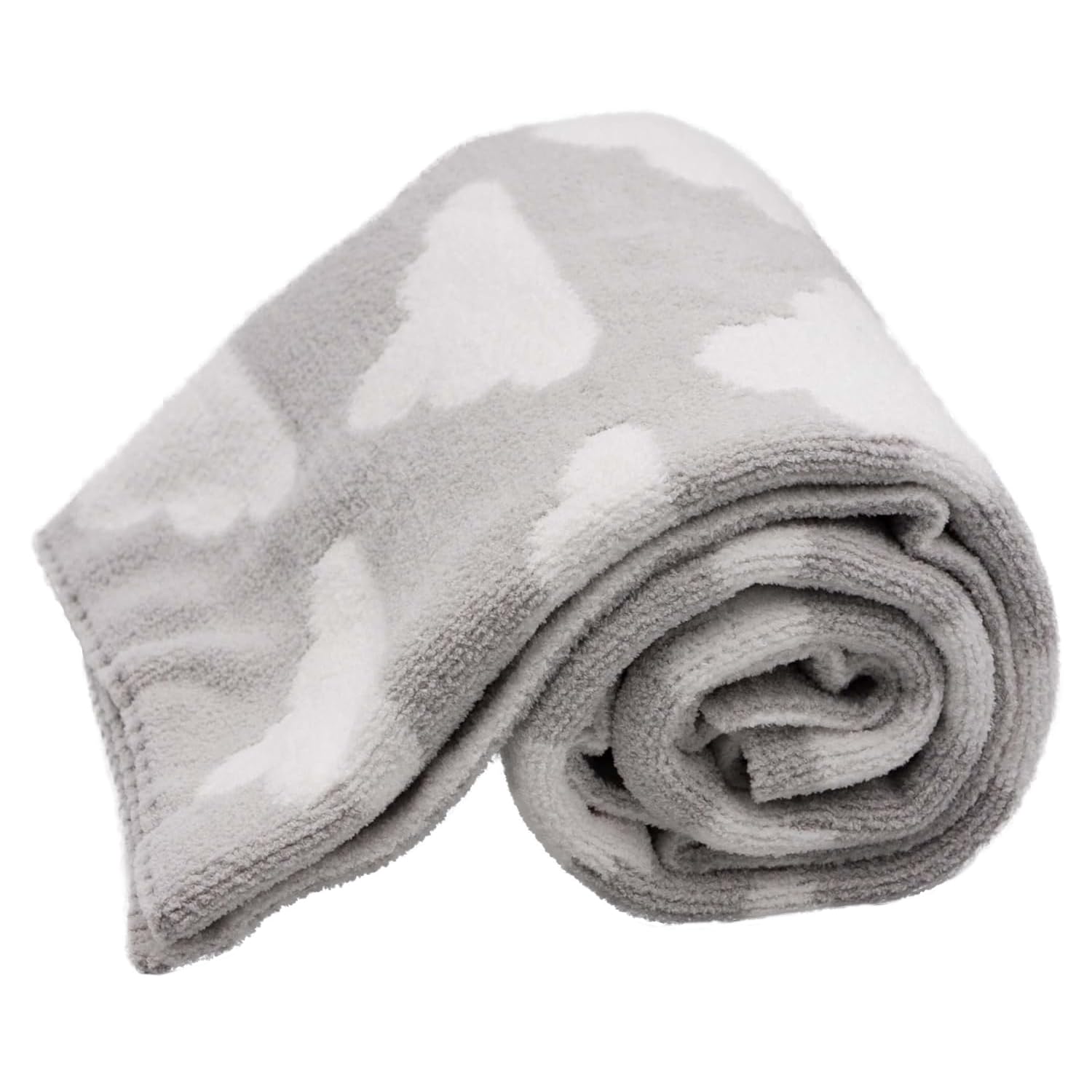 BLCJ-005 - LITTLE CELEBRITY Chenille Baby Blanket (Grey Clouds)