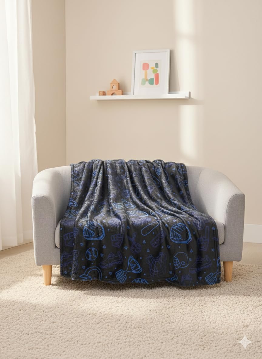 THFPJ-101F - LITTLE CELEBRITY Sports Icon Fleece Throw, 50x70