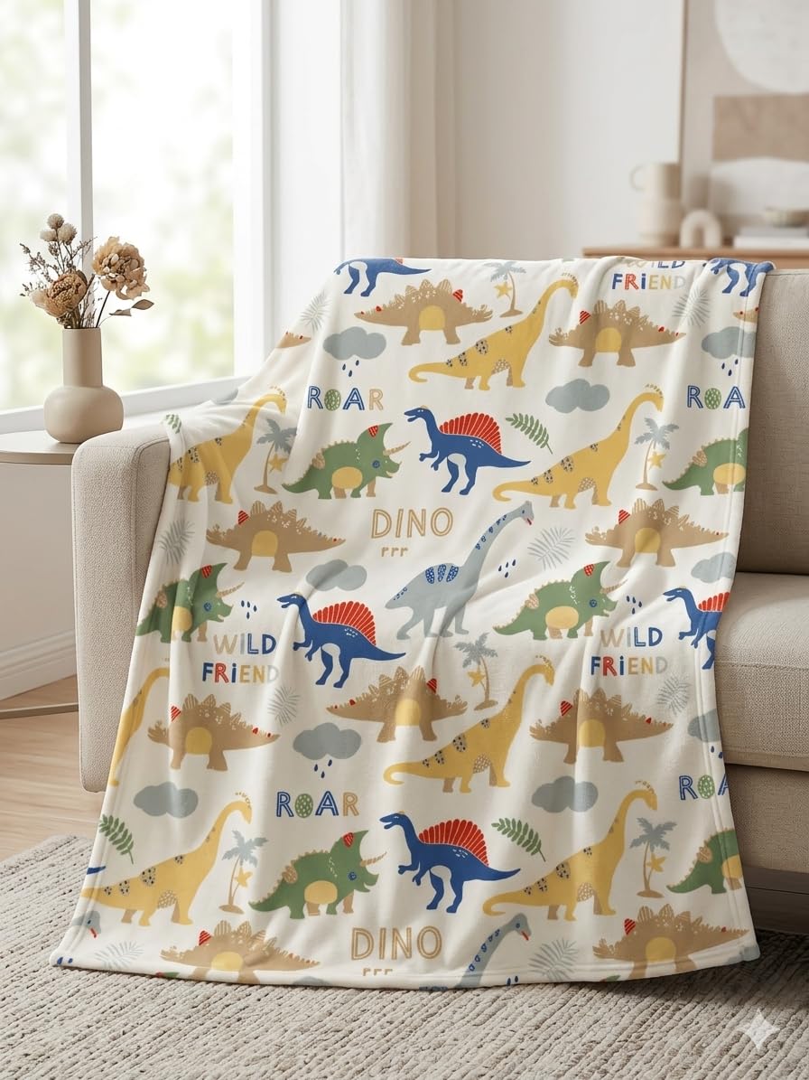 TBP-034 - LITTLE CELEBRITY Flannel Toddler Blanket (Wild Friends)