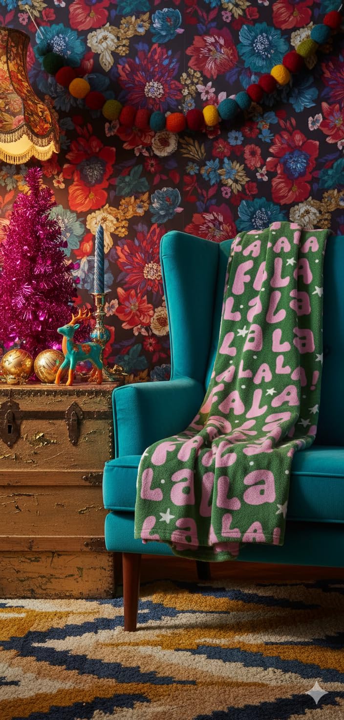 Light Up The Bows Christmas Plush Throw (60x70)