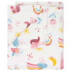 BLFPT-044 - LITTLE CELEBRITY Flannel Toddler Blanket (Unicorn)