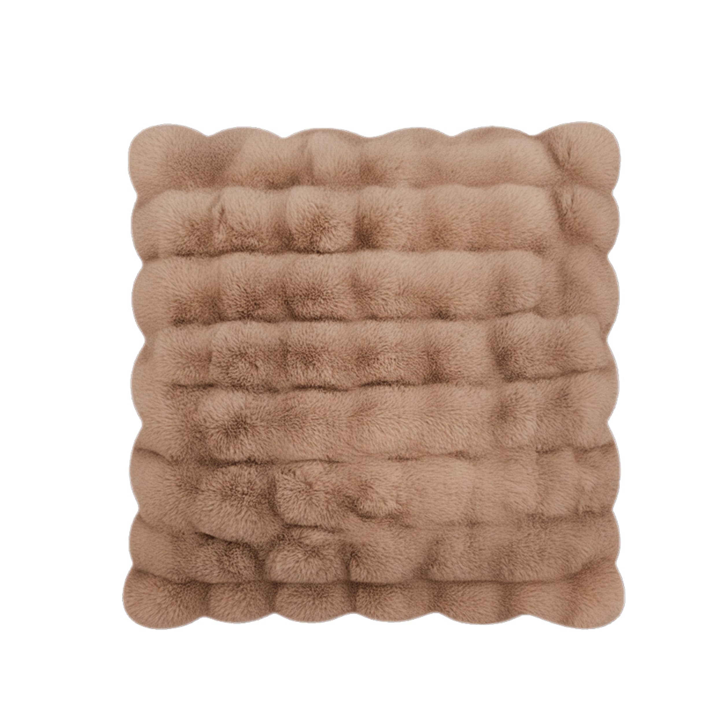 DPRH22057 - Celebrity Home Scarlett Faux Fur Accent Pillow - Taupe