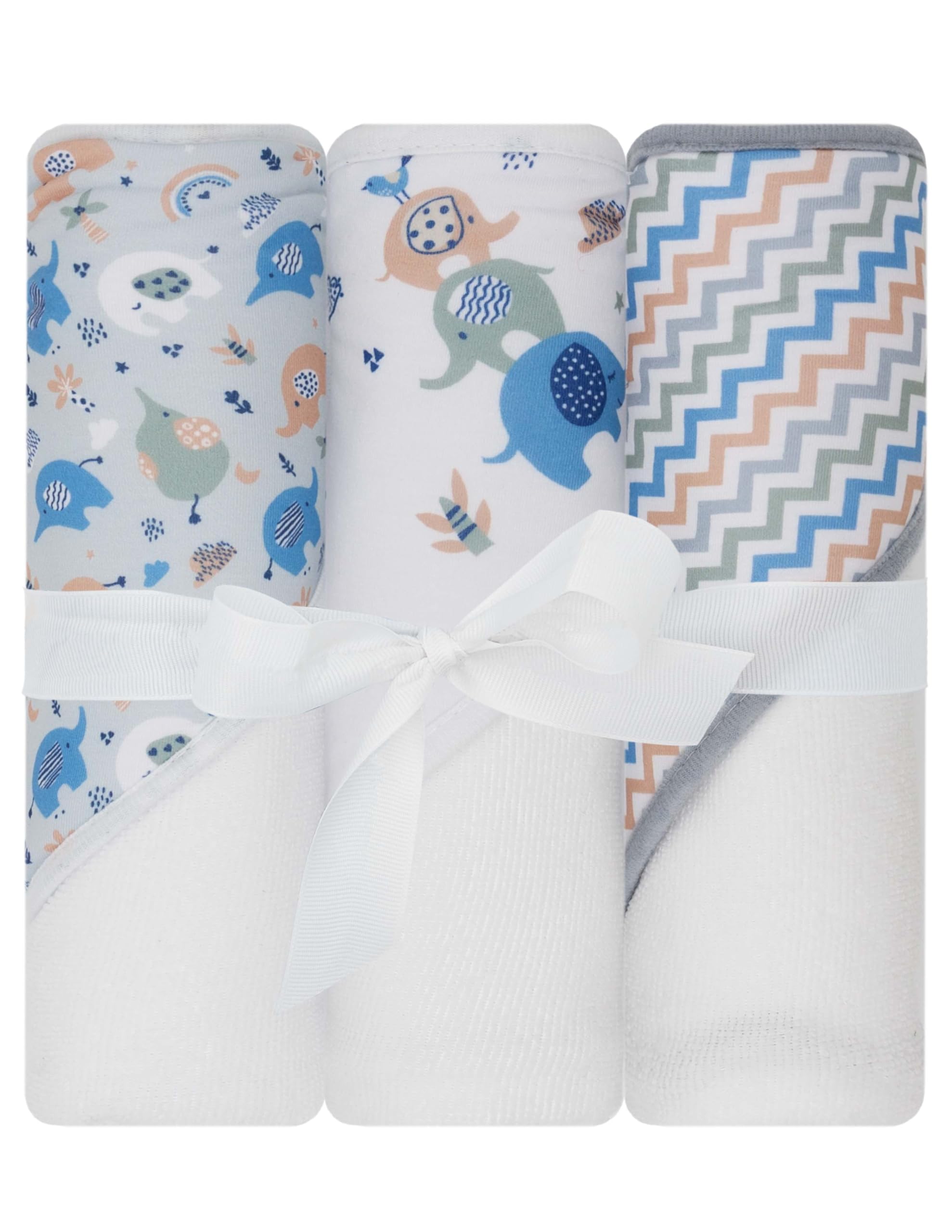 HT3P-019 - LITTLE CELEBRITY Hooded Baby Towels, 3-Pack (Little Trunks)