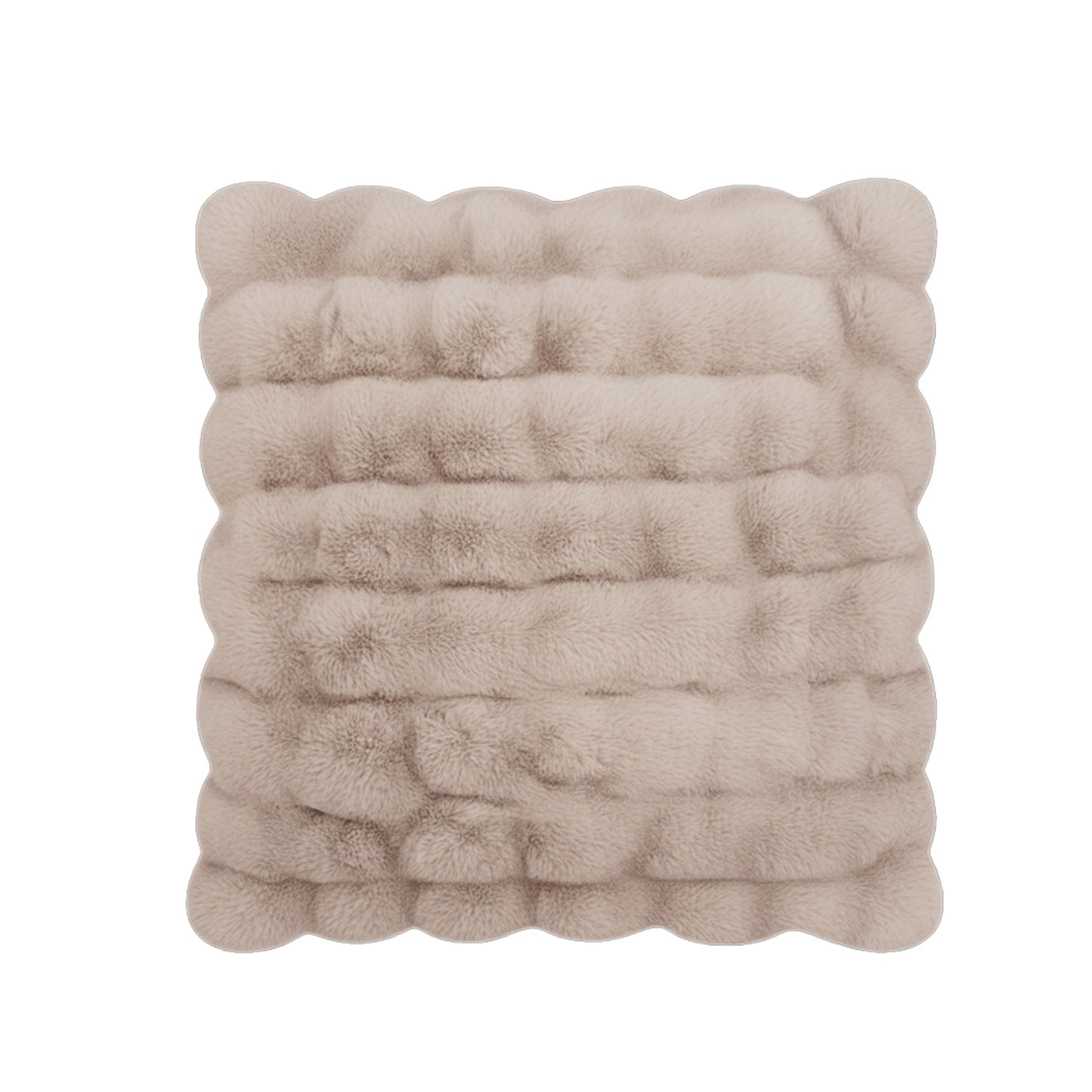 DPRH22056 - Celebrity Home Scarlett Faux Fur Accent Pillow - Sand