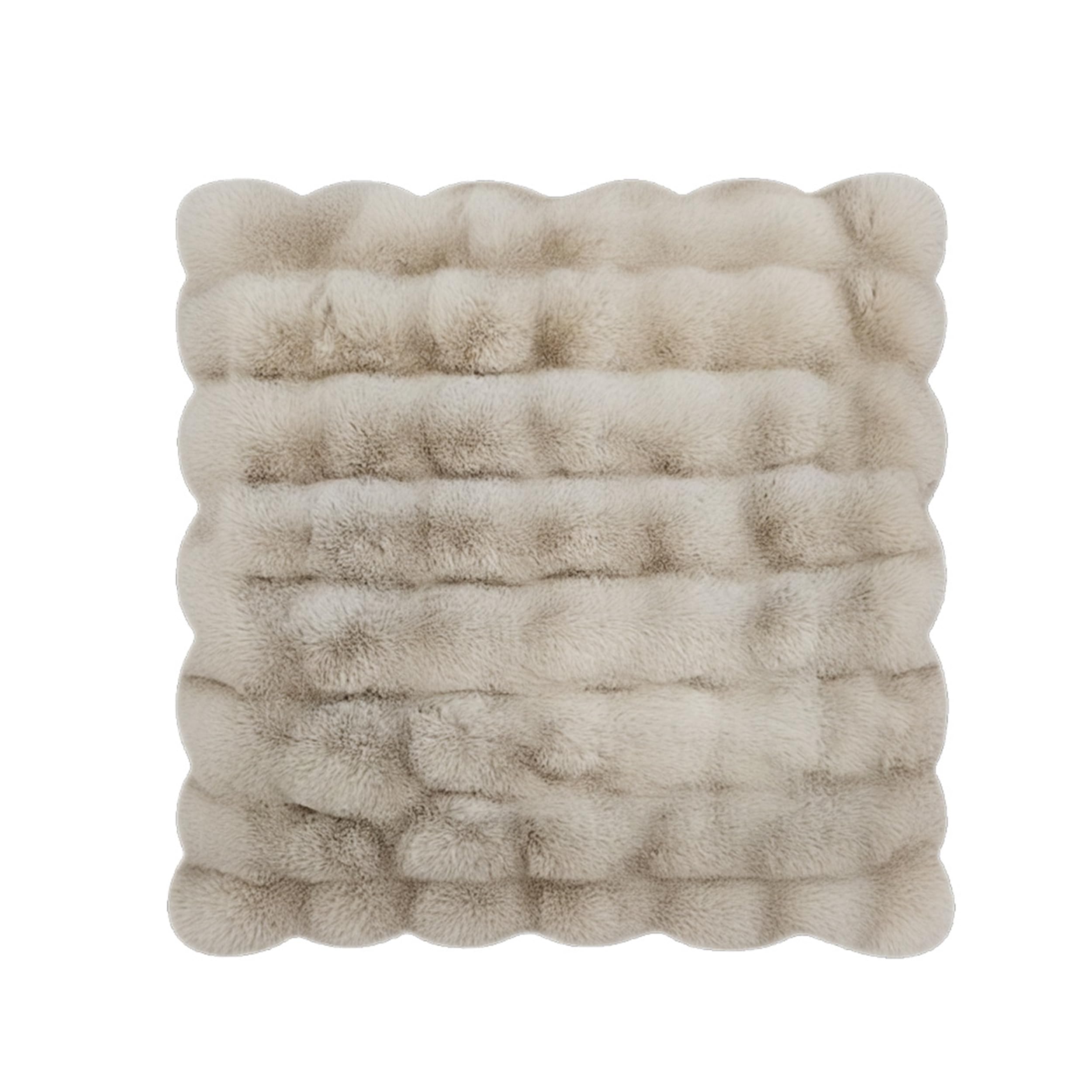DPRH22058 - Celebrity Home Scarlett Faux Fur Accent Pillow - Pumice Stone