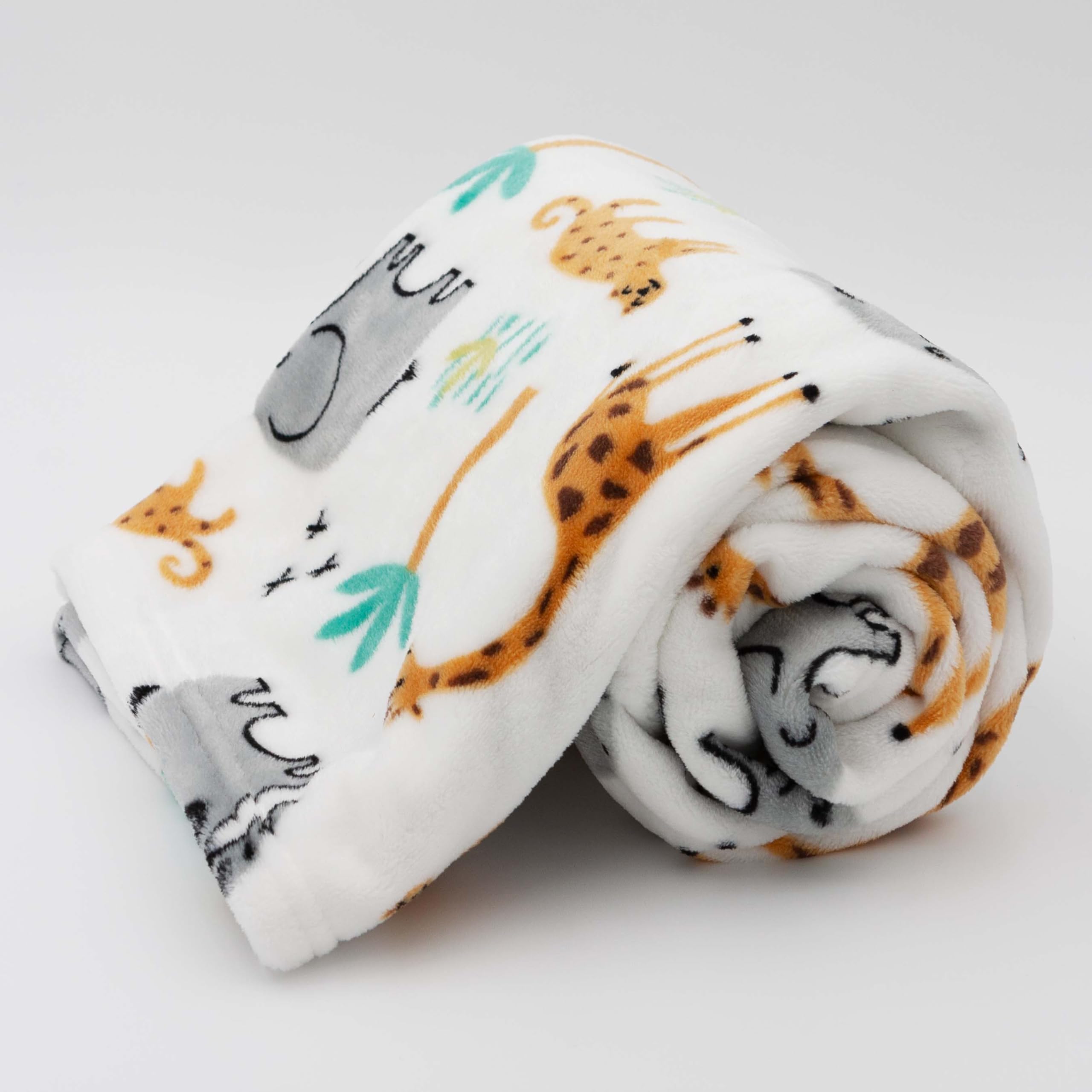 BLFPT-048 - LITTLE CELEBRITY Flannel Toddler Blanket (Jungle)