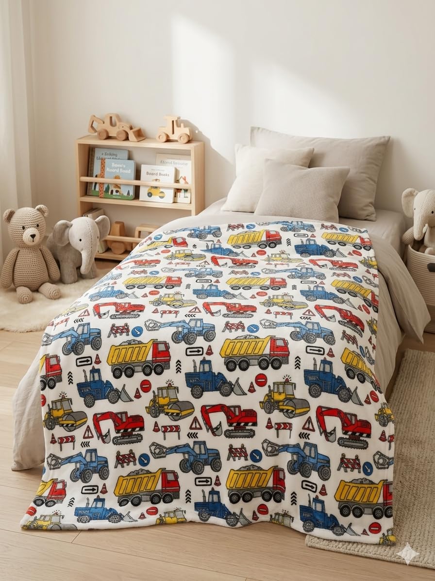 TBP-032 - LITTLE CELEBRITY Flannel Toddler Blanket (Dumpsters)