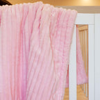 BLJS-021 - LITTLE CELEBRITY Jacquard Flannel Baby Blanket (Pink)