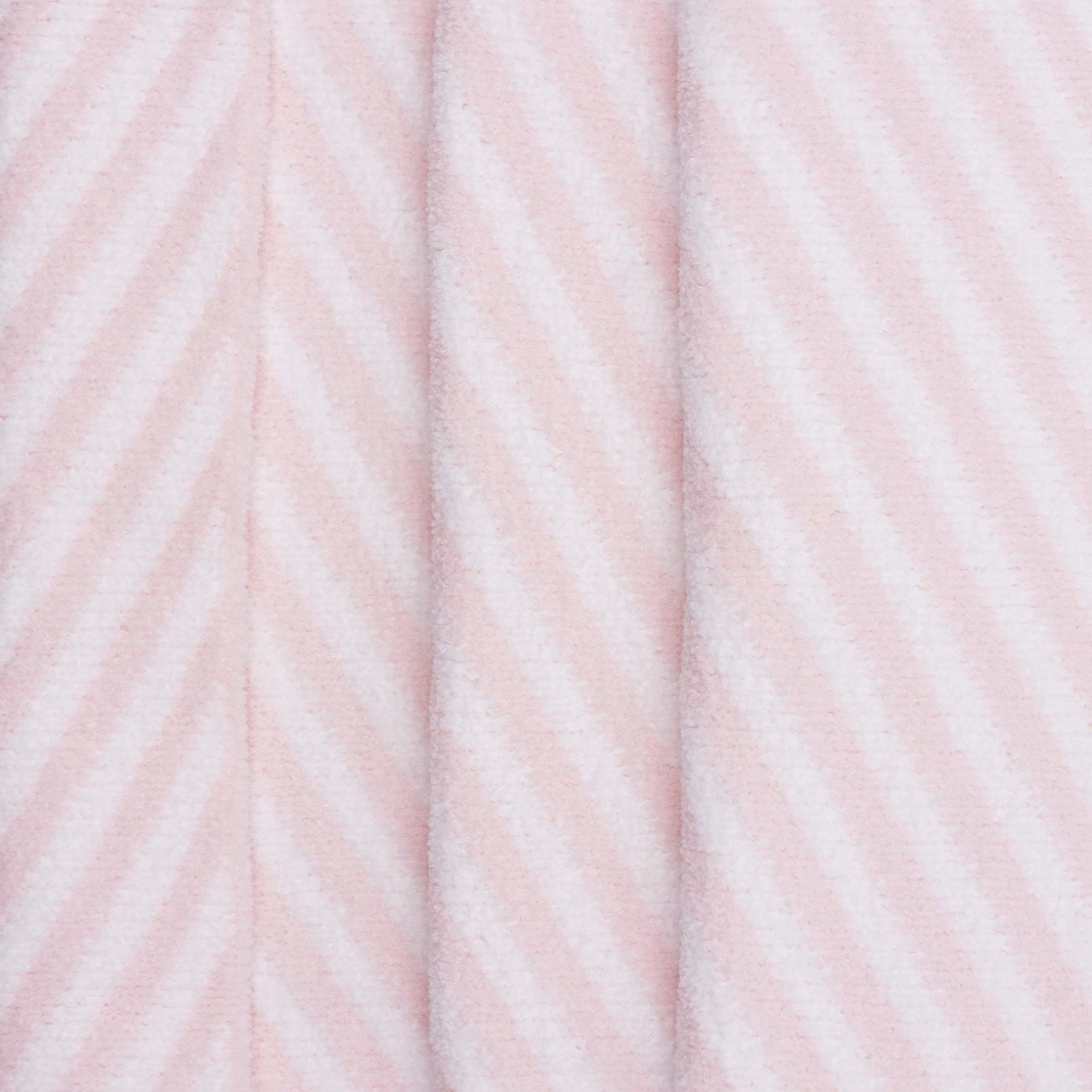 BLCJ-001 - LITTLE CELEBRITY Chenille Baby Blanket (Pink Stripes)