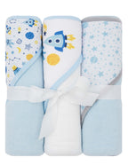 HT3P-008 - LITTLE CELEBRITY Hooded Baby Towels, 3-Pack (Moon Bear)