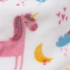 BLFPT-044 - LITTLE CELEBRITY Flannel Toddler Blanket (Unicorn)