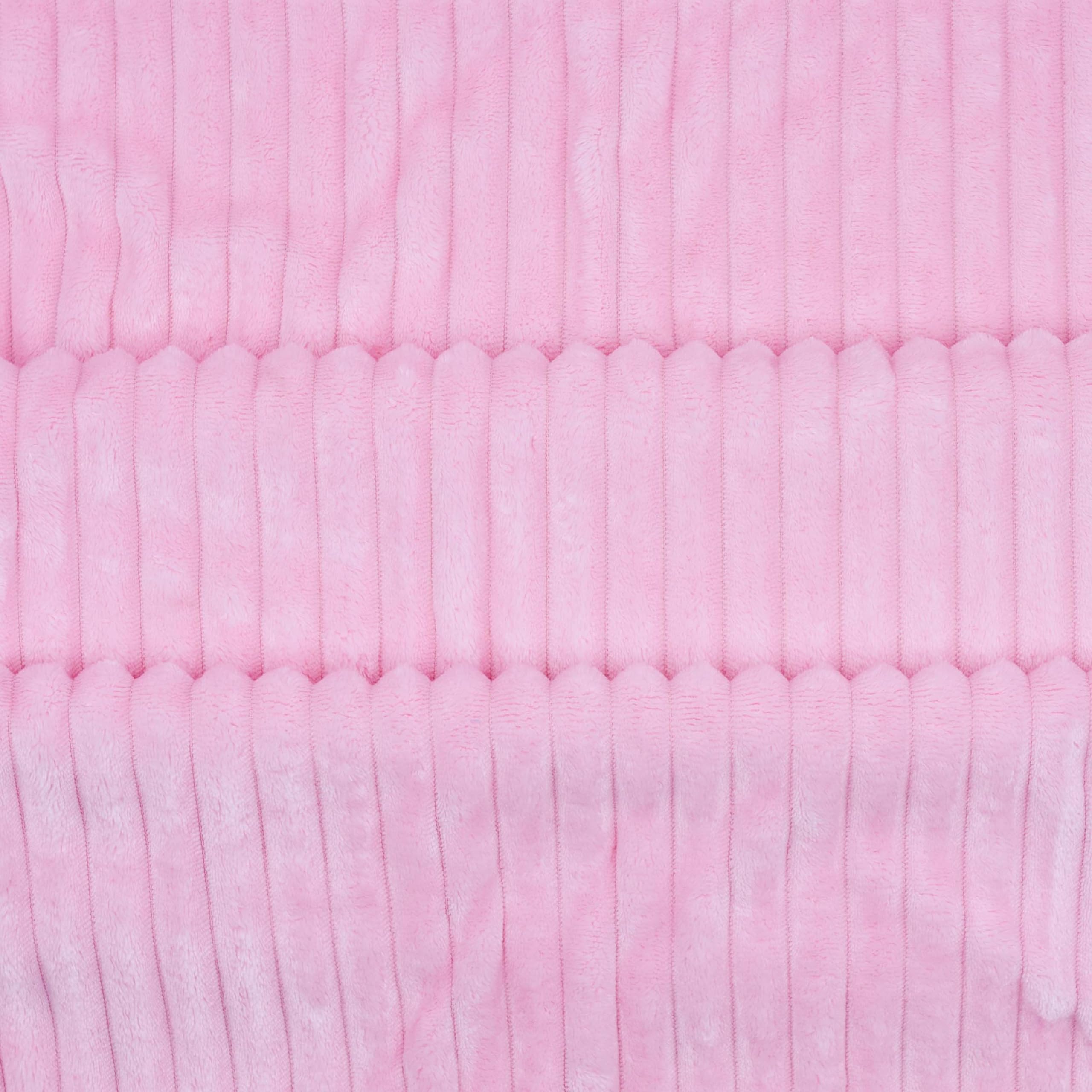BLJS-021 - LITTLE CELEBRITY Jacquard Flannel Baby Blanket (Pink)