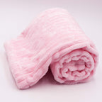 BLJS-021 - LITTLE CELEBRITY Jacquard Flannel Baby Blanket (Pink)