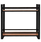 2-Tier Metal and Wood Bathroom Organizer Shelf | Vanity & Countertop Storage Rack