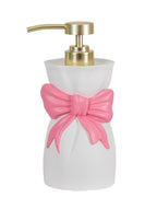 Ariana Ceramic Bow Bathroom Accessories Set - 4-Piece