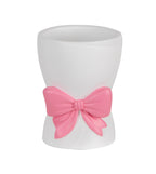 Ariana Ceramic Bow Bathroom Accessories Set - 4-Piece