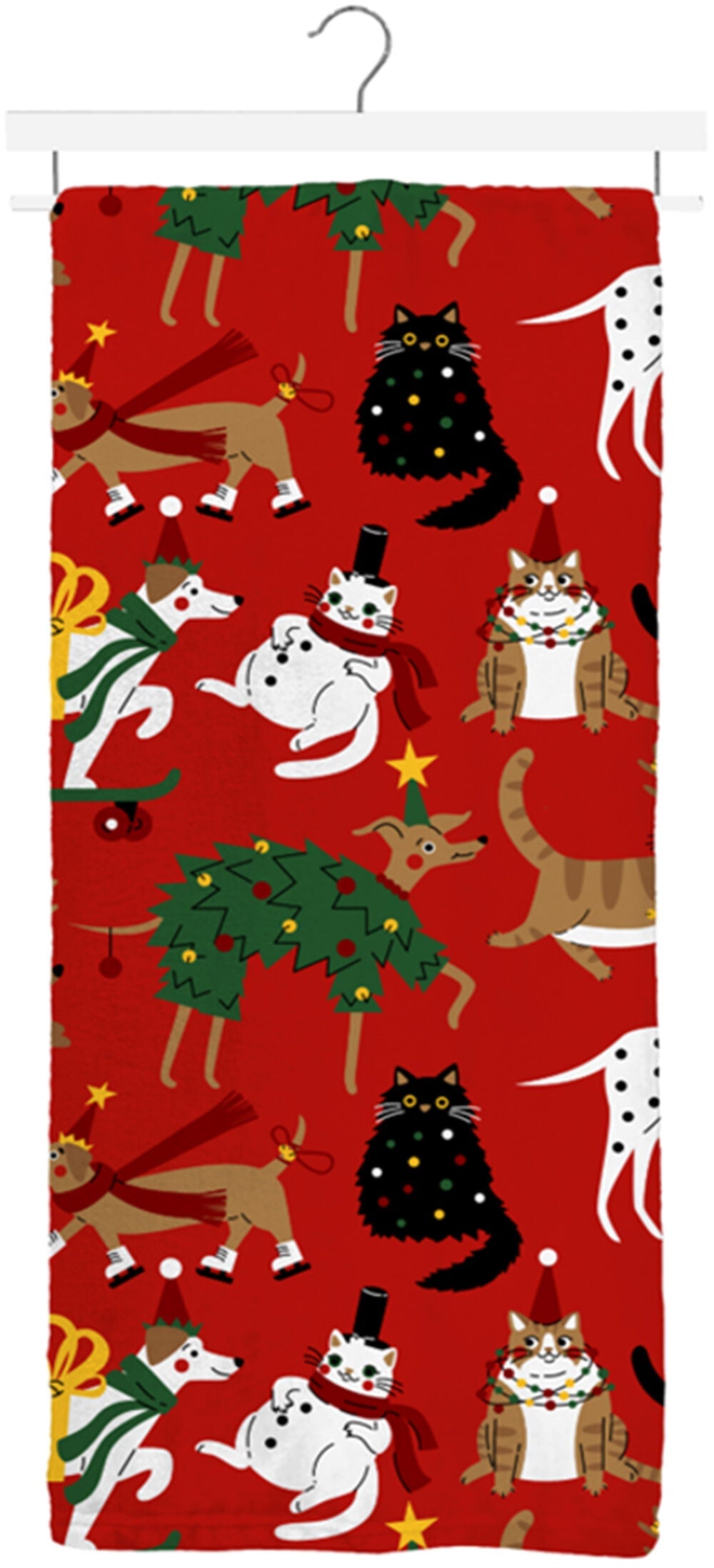 Naughty & Nice Pets Christmas Plush Throw (60x70)
